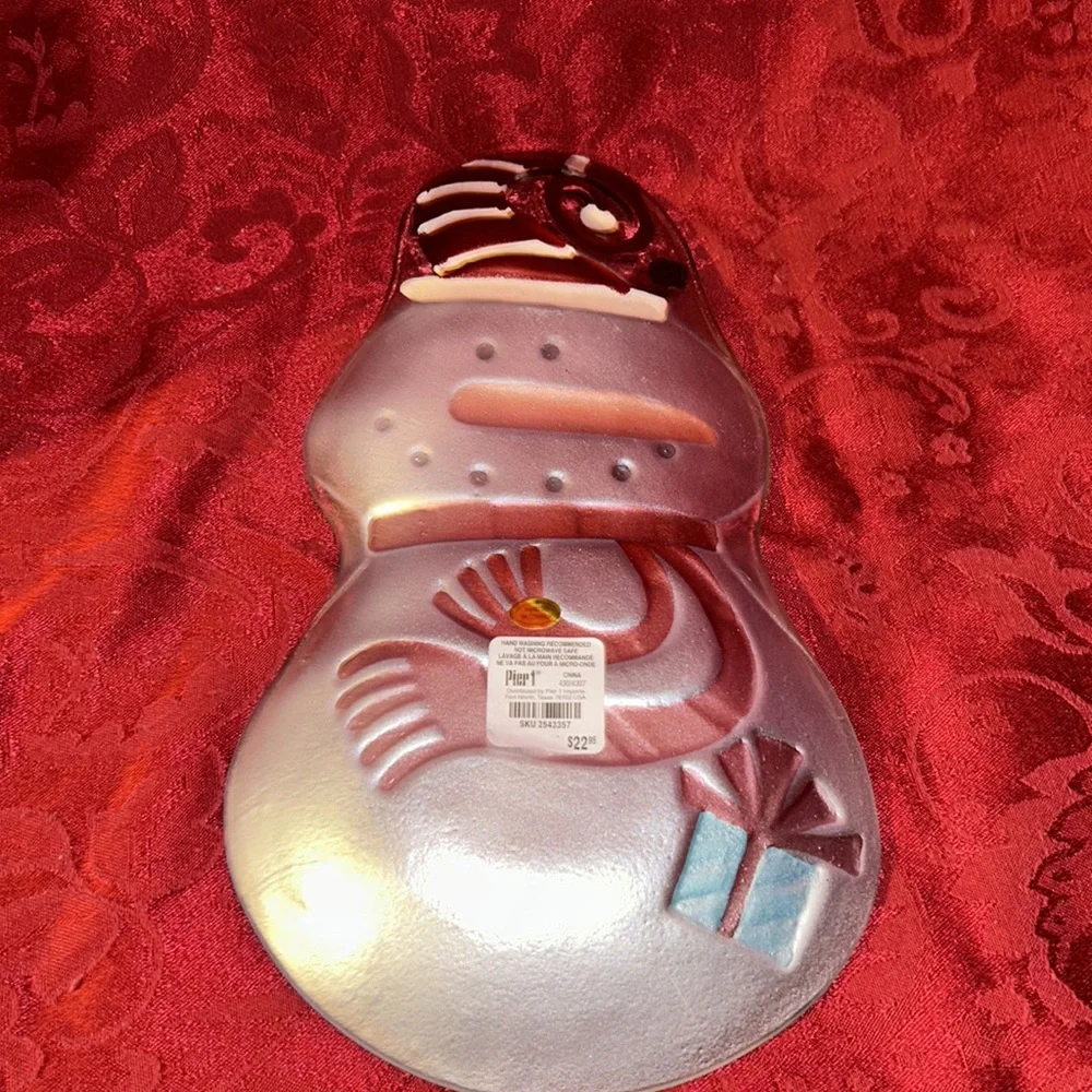 Pier 1 Snowman Tray